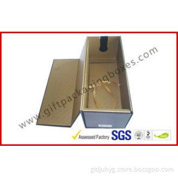 Foldable 1100G Rigid Board Wine Packaging Boxes , Rubber Fi